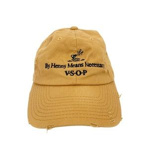 Field Grade Distressed Dad Hat “By Henny Means Necessary VSOP”